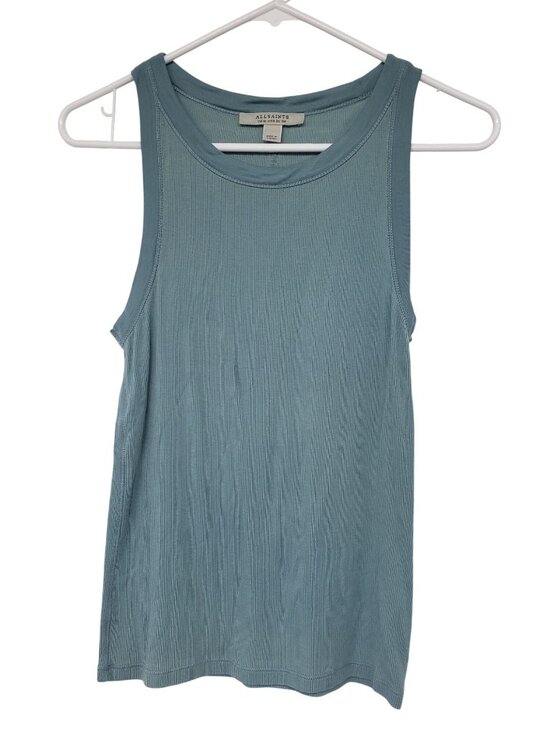 All Saints Tops - All Saints Light Blue Ribbed Tank Top Rink Tank US 6 Allsaints